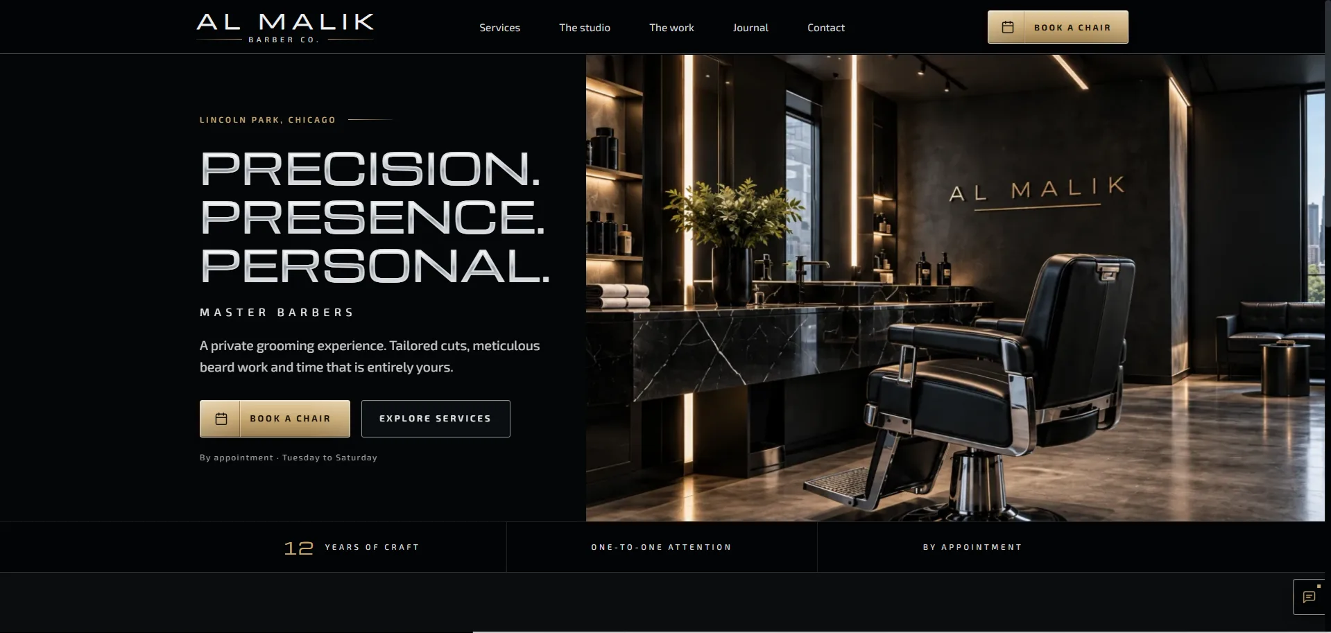 Al Malik Barber Co. (concept)