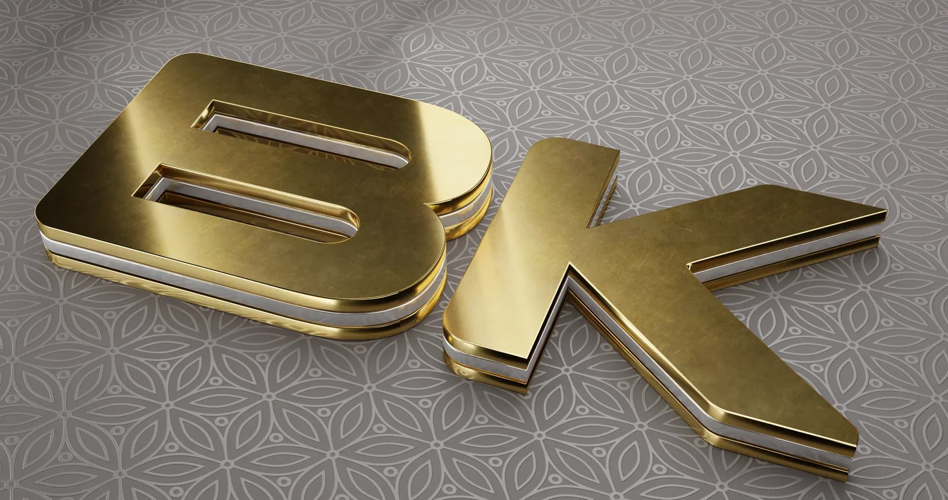 BK Initial Logo Blender 5.0 Render
