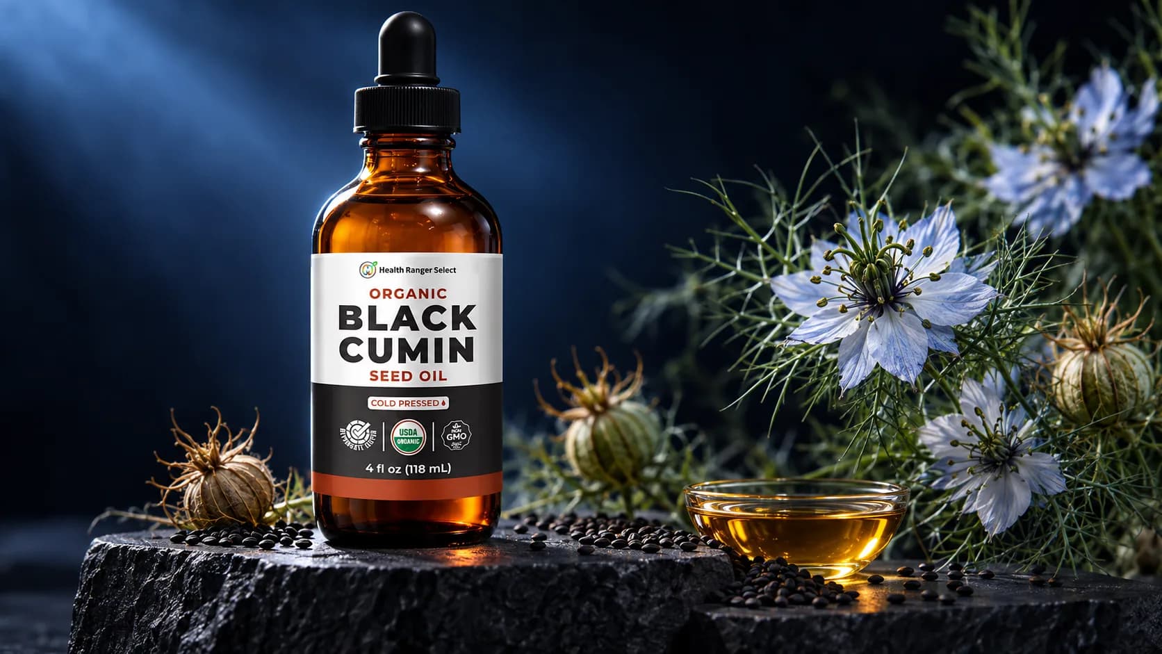 Health Ranger Organic Black Cumin Seed Oil