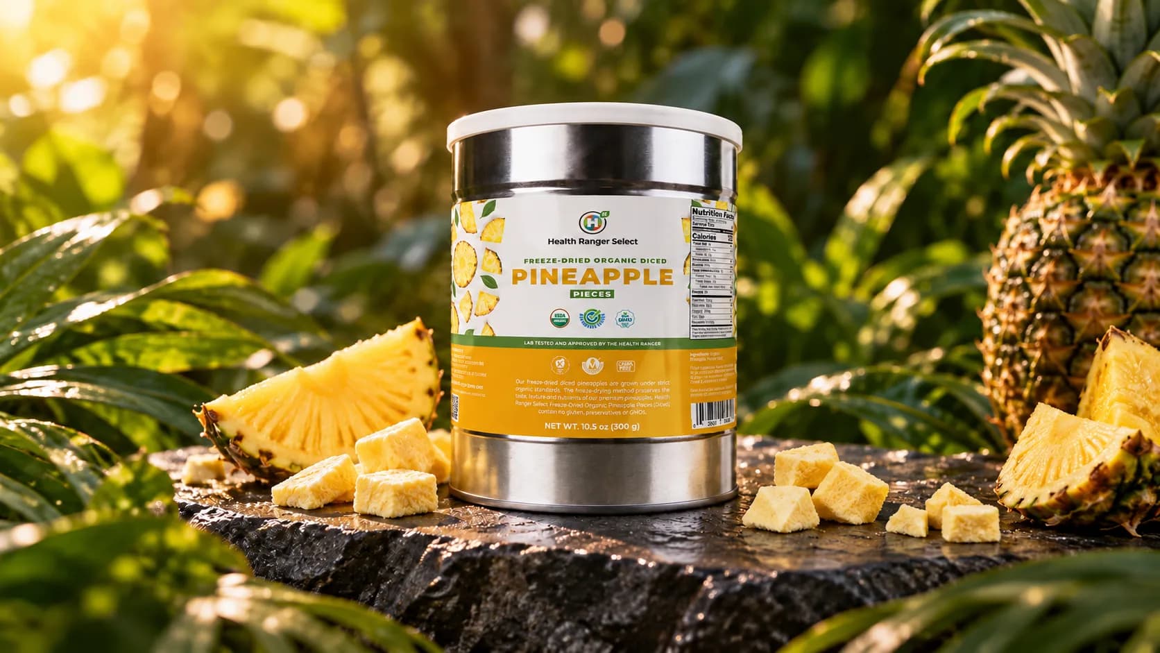 Health Ranger Organic Freeze Dried Pineapple