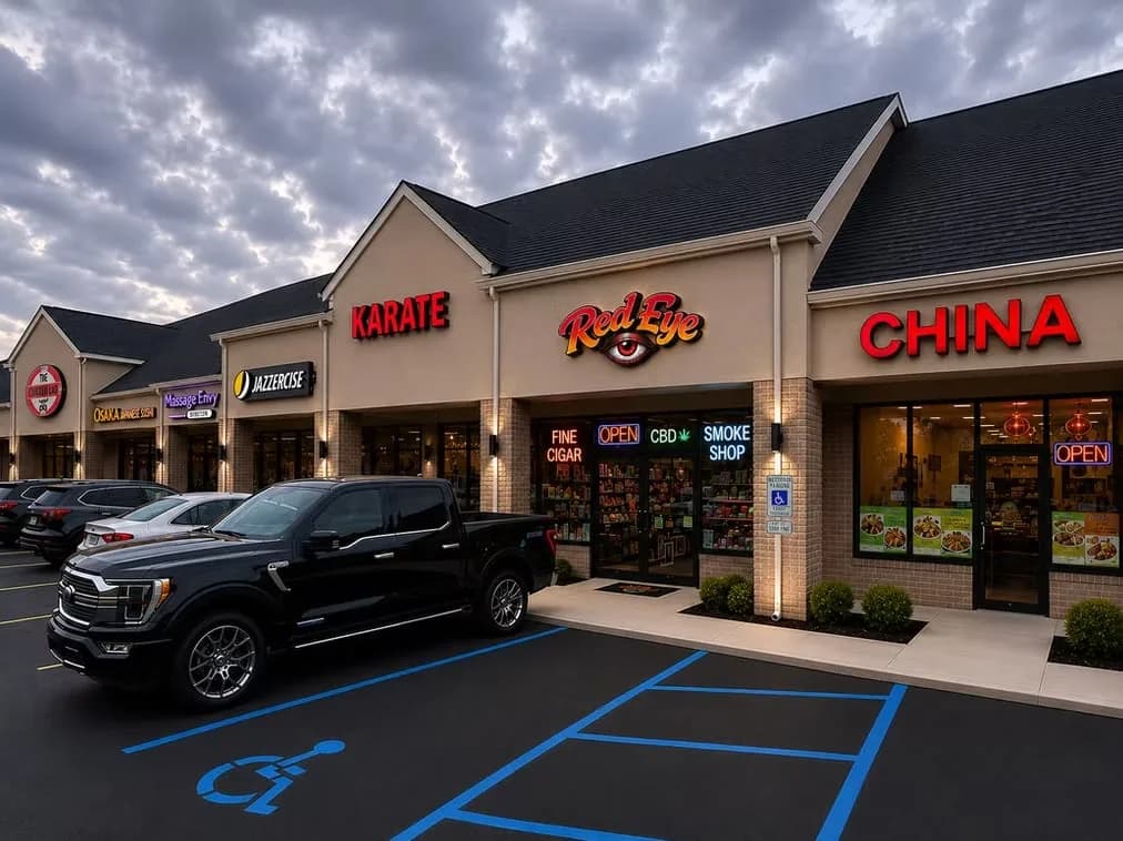 : RedEye Fenton smoke shop storefront at 4033 Owen Rd in Fenton, Michigan